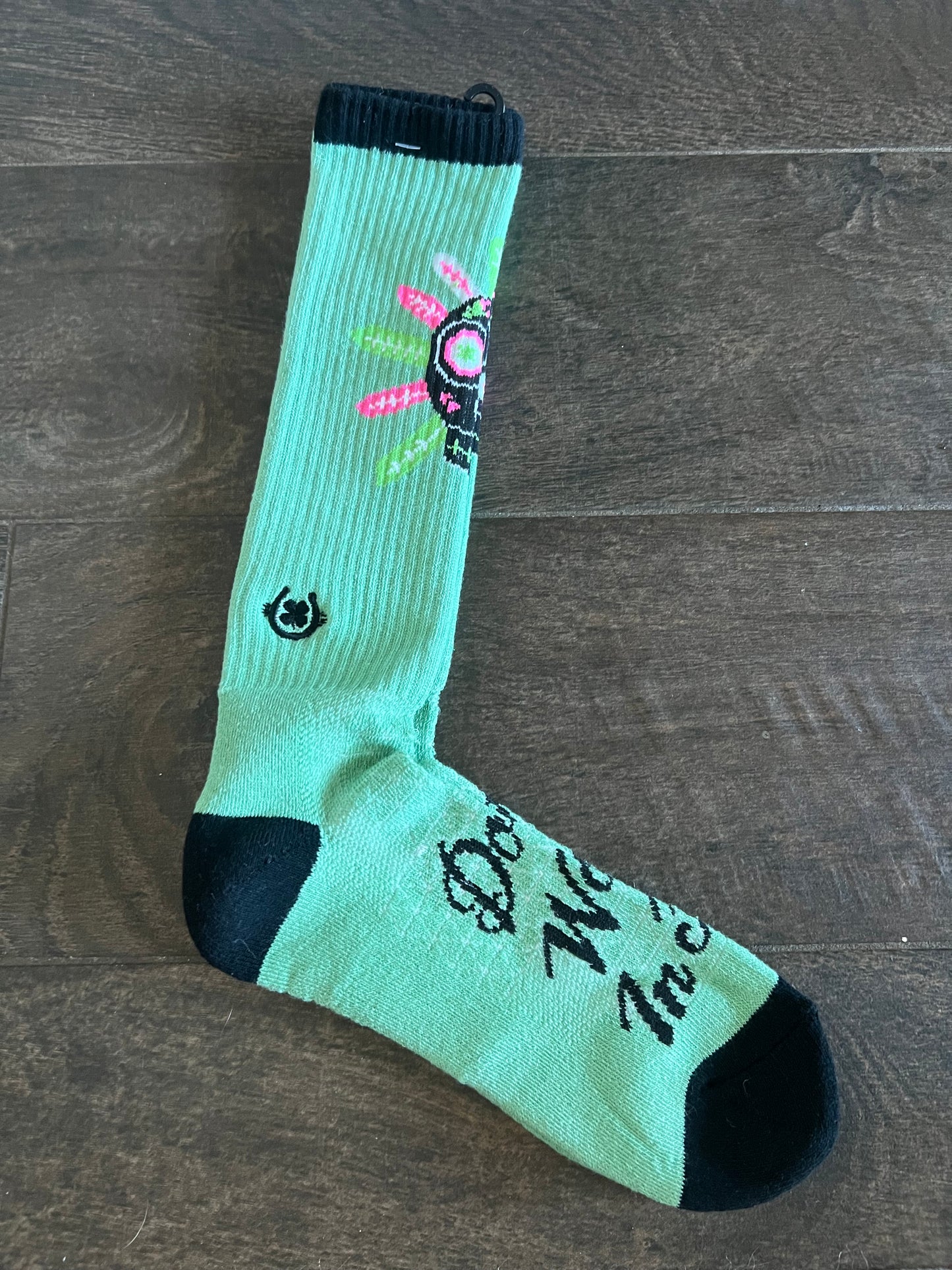 Don’t walk in fear sage green socks