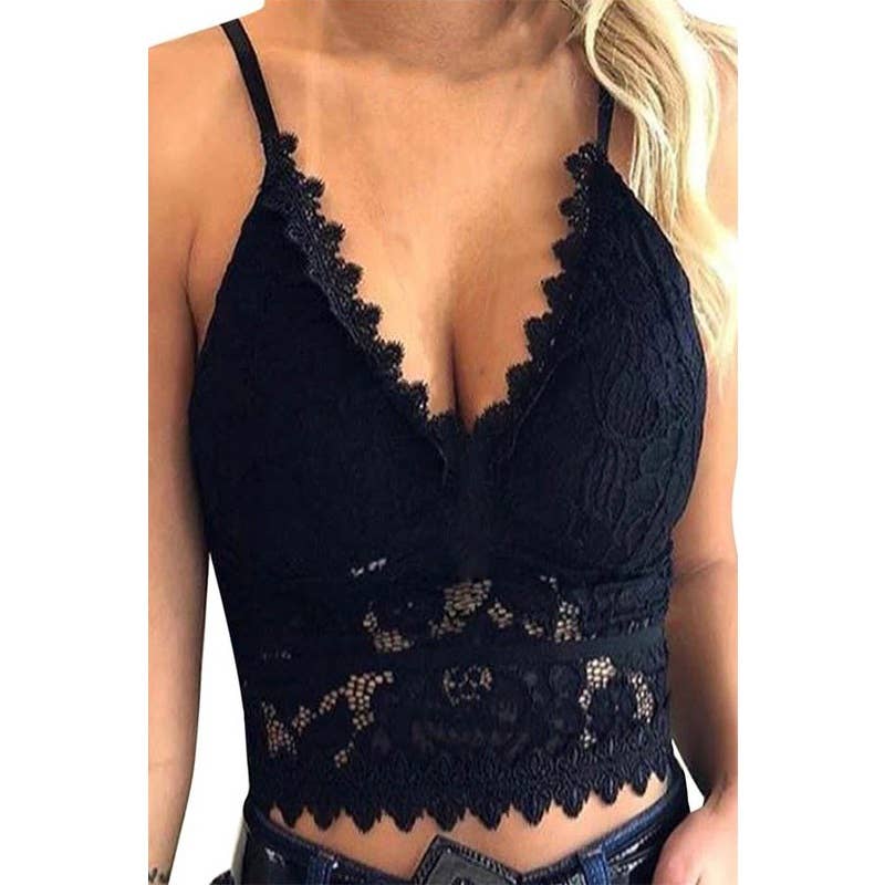 SOLID CORSET LACE CAMIS TOPS