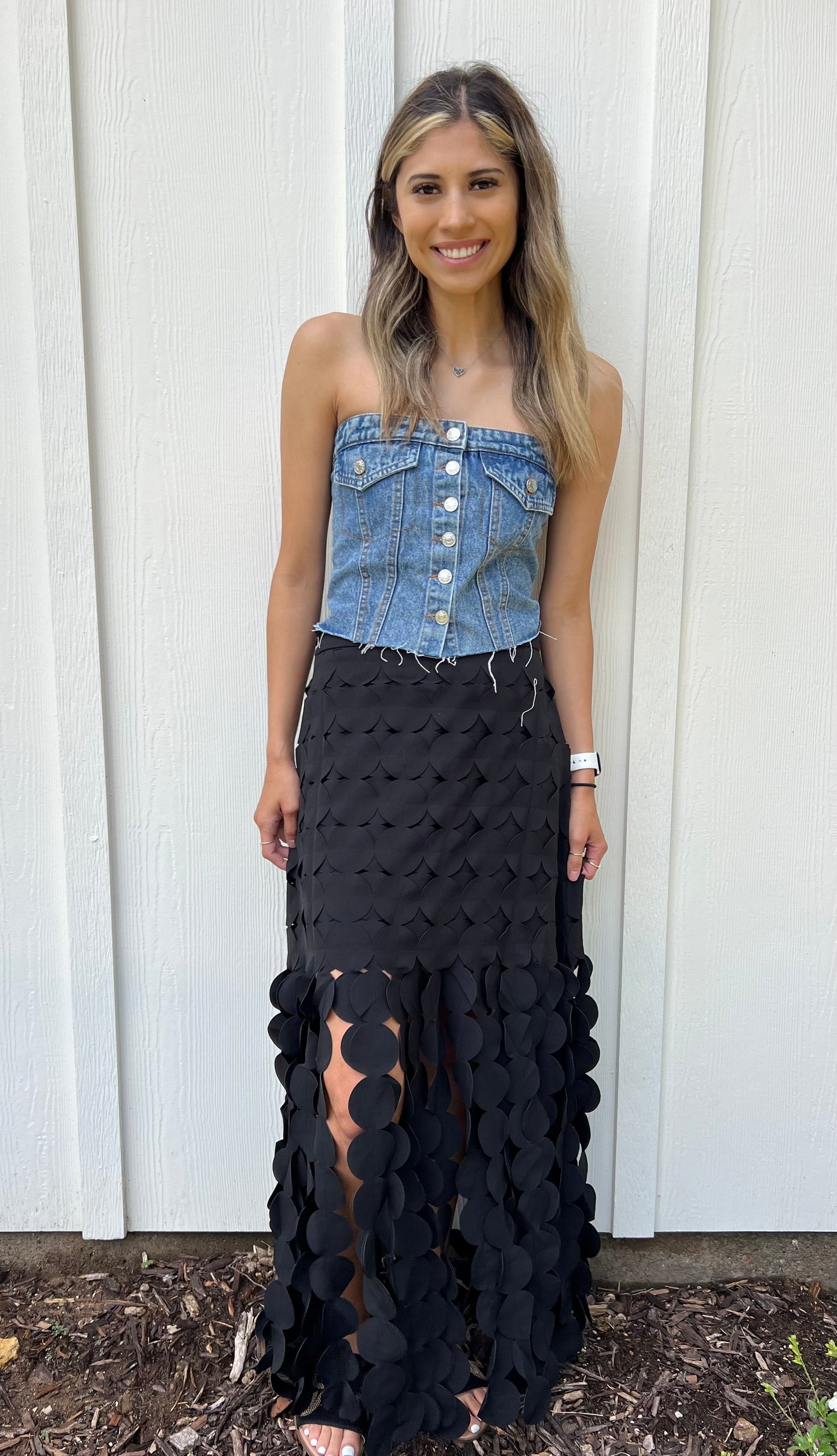 Polka Dot Maxi Skirt