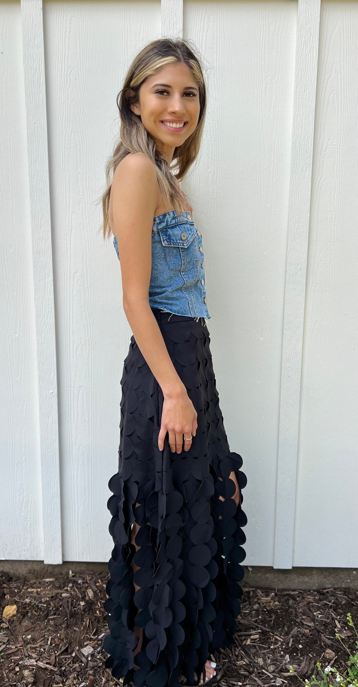 Polka Dot Maxi Skirt