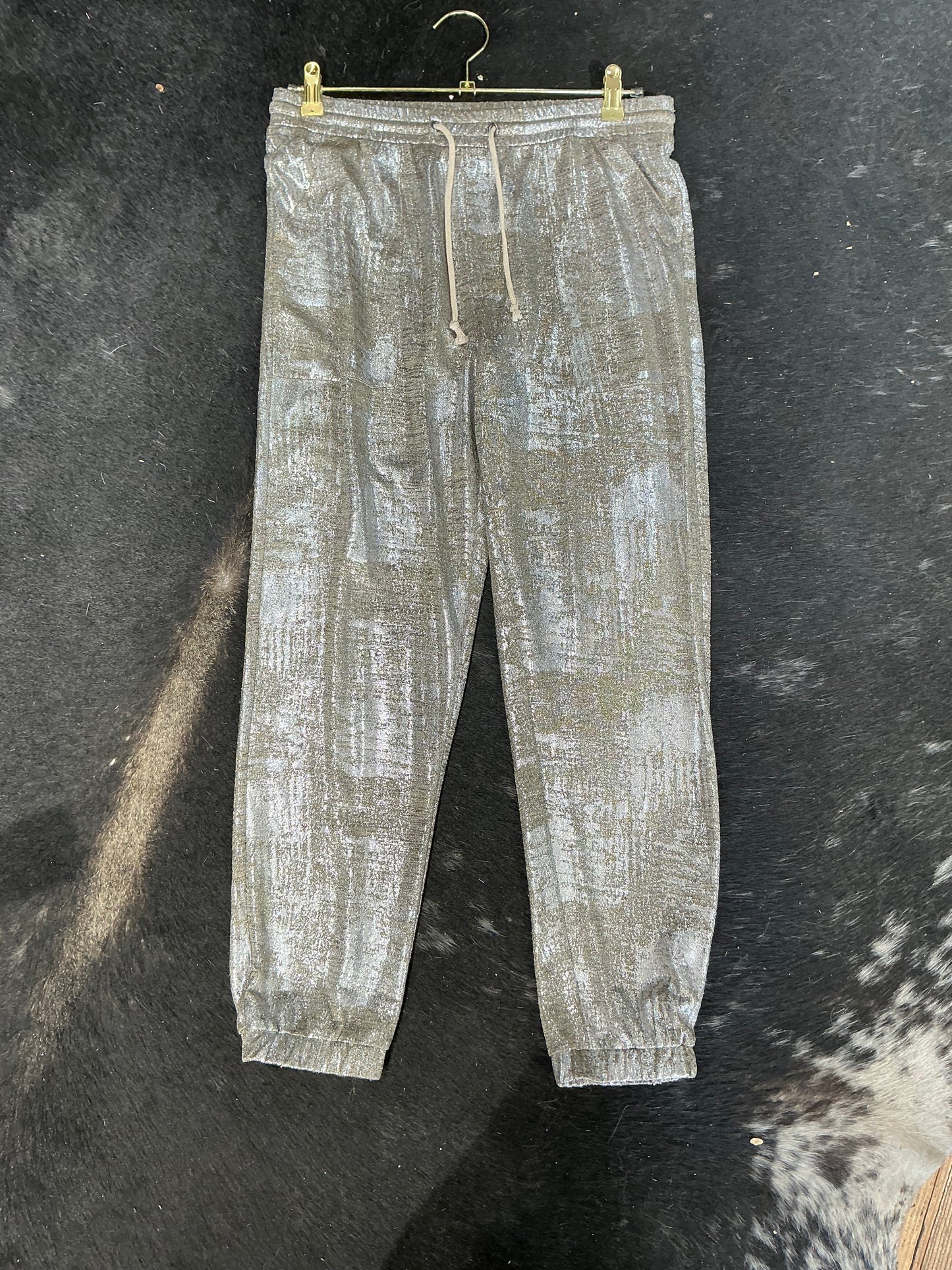 Silver sparkle joggers