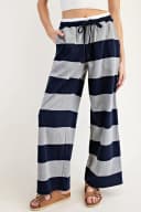 Navy stripped sweatpants