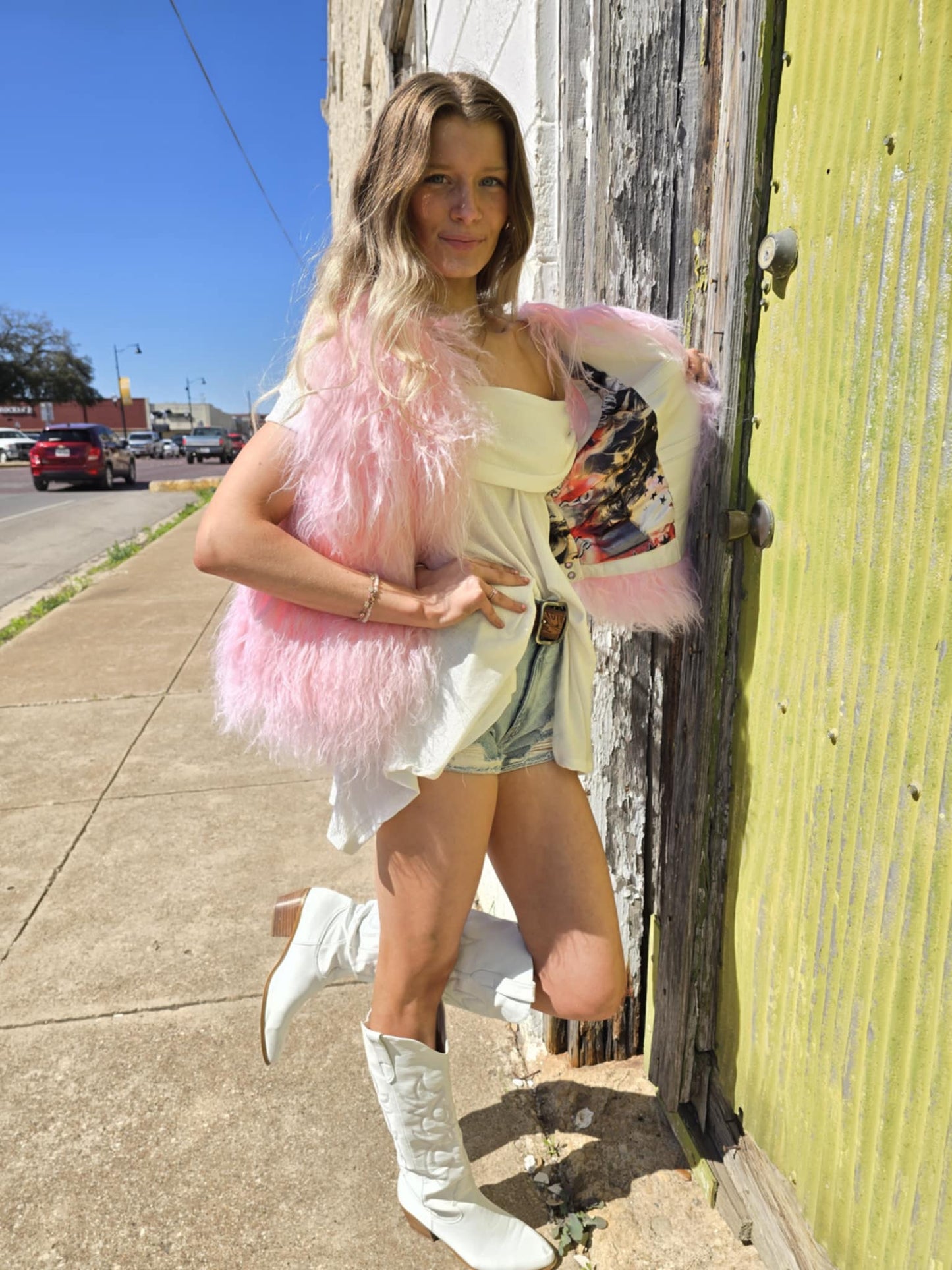 Pink or Black Rodeo Barbie Vest