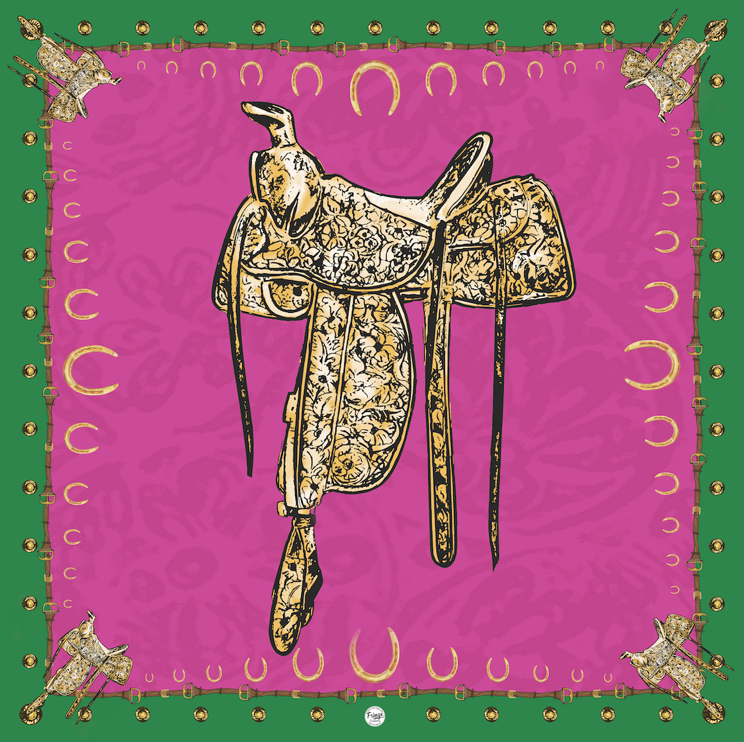 Saddle Up Silk Scarf