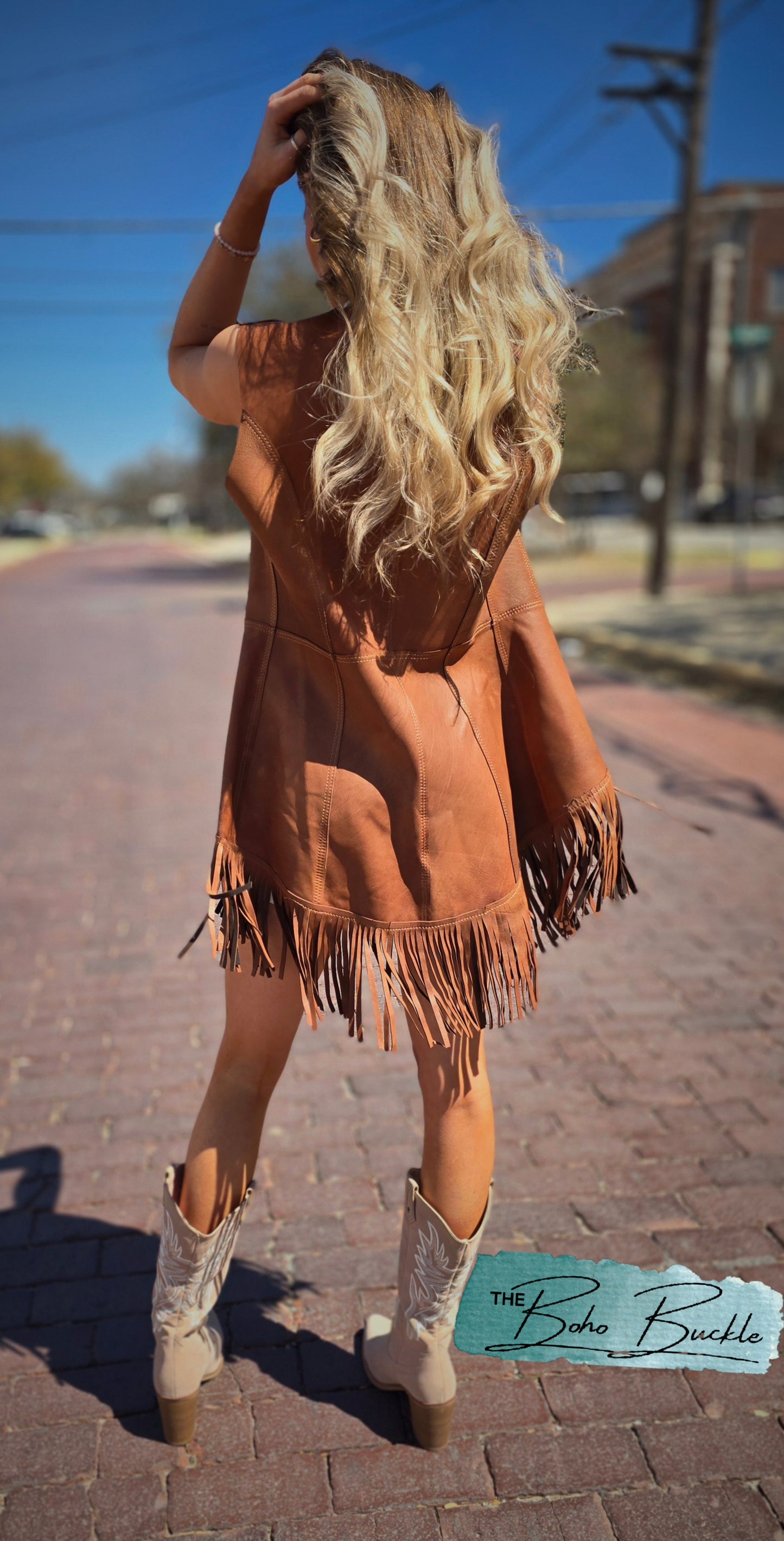 Reversible Leather Fringe Vest Dakota West Leather