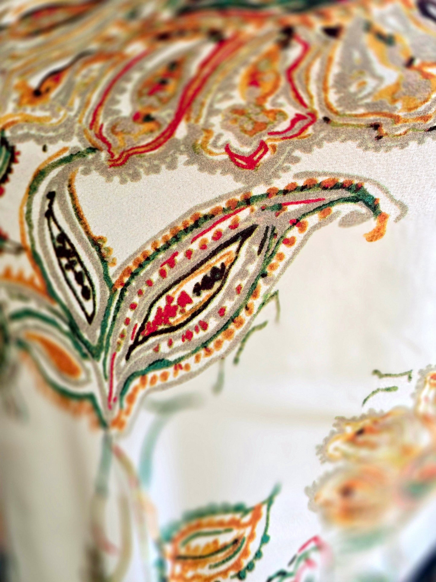 Paisley Satin Bandana Tube Top