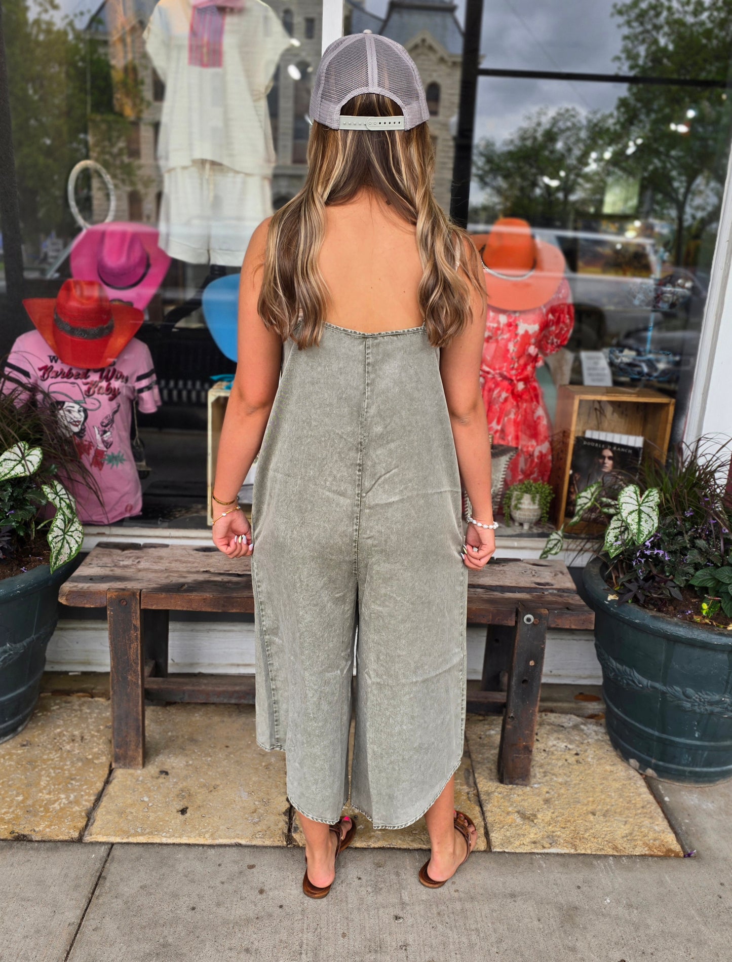 Green tinsel romper