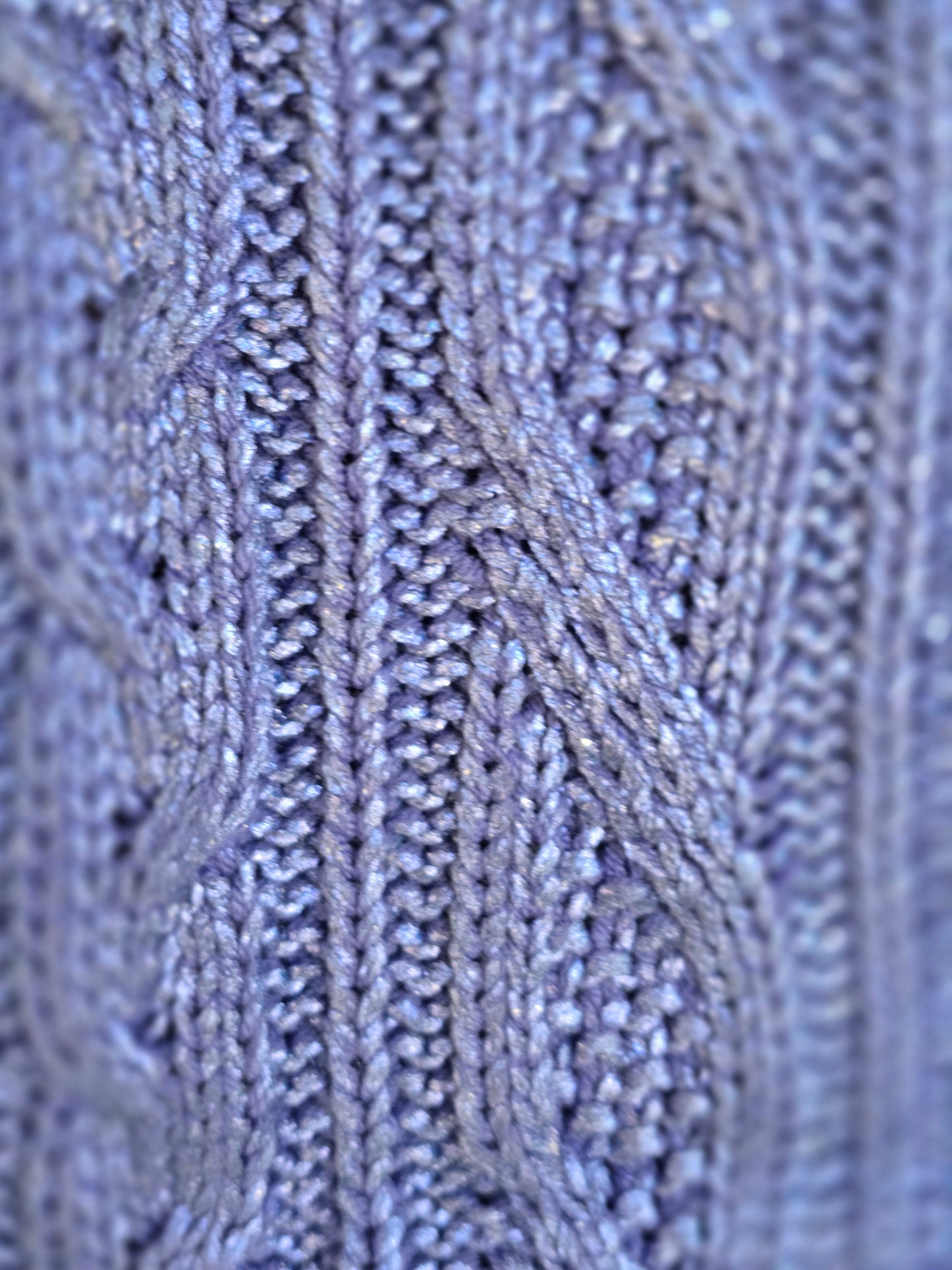 Blue Metallic Sweater Vest