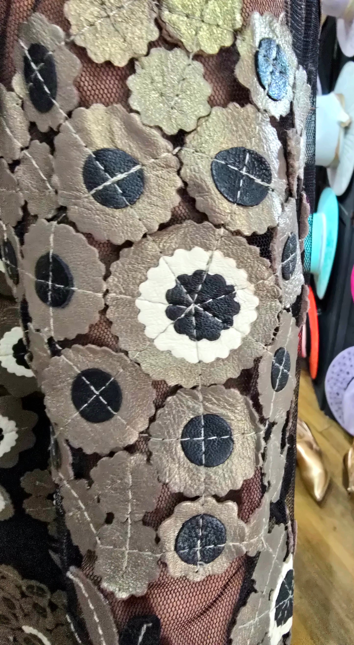 Lambskin Floral Duster