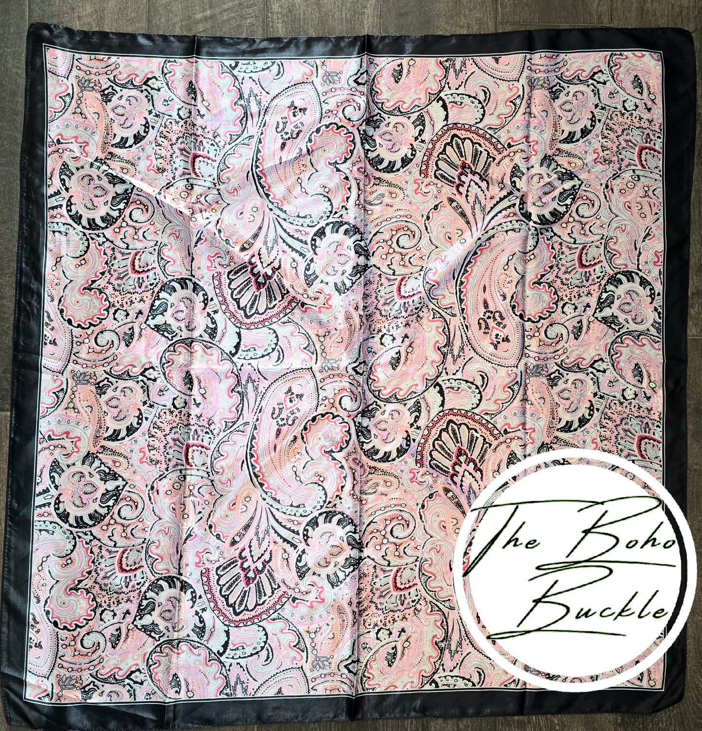Black and Pink Wild Rag