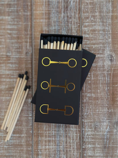 Black Oversized Horse Bit Matches