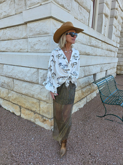 Ivory horse top
