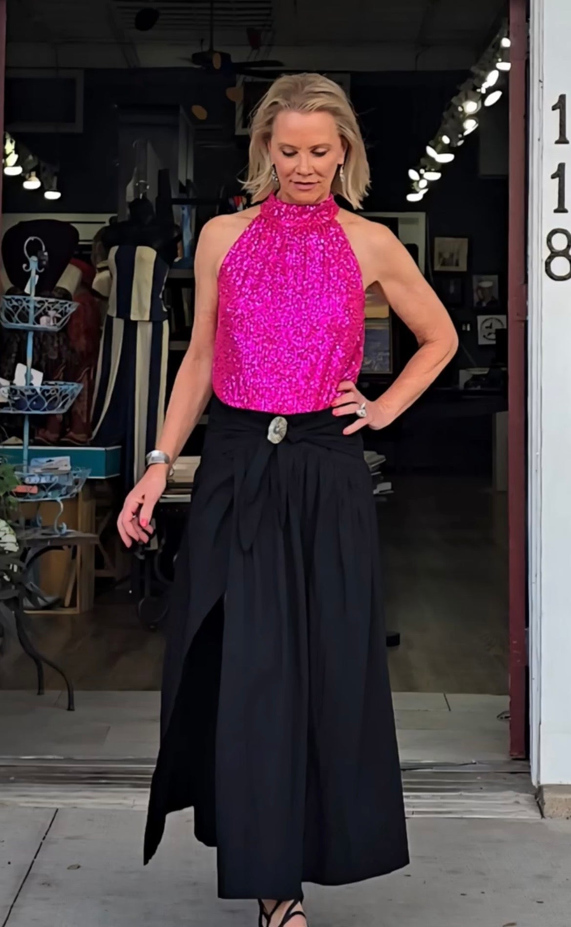 Hot Pink Halter Top