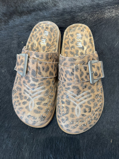Lepord Western stitch Clogs