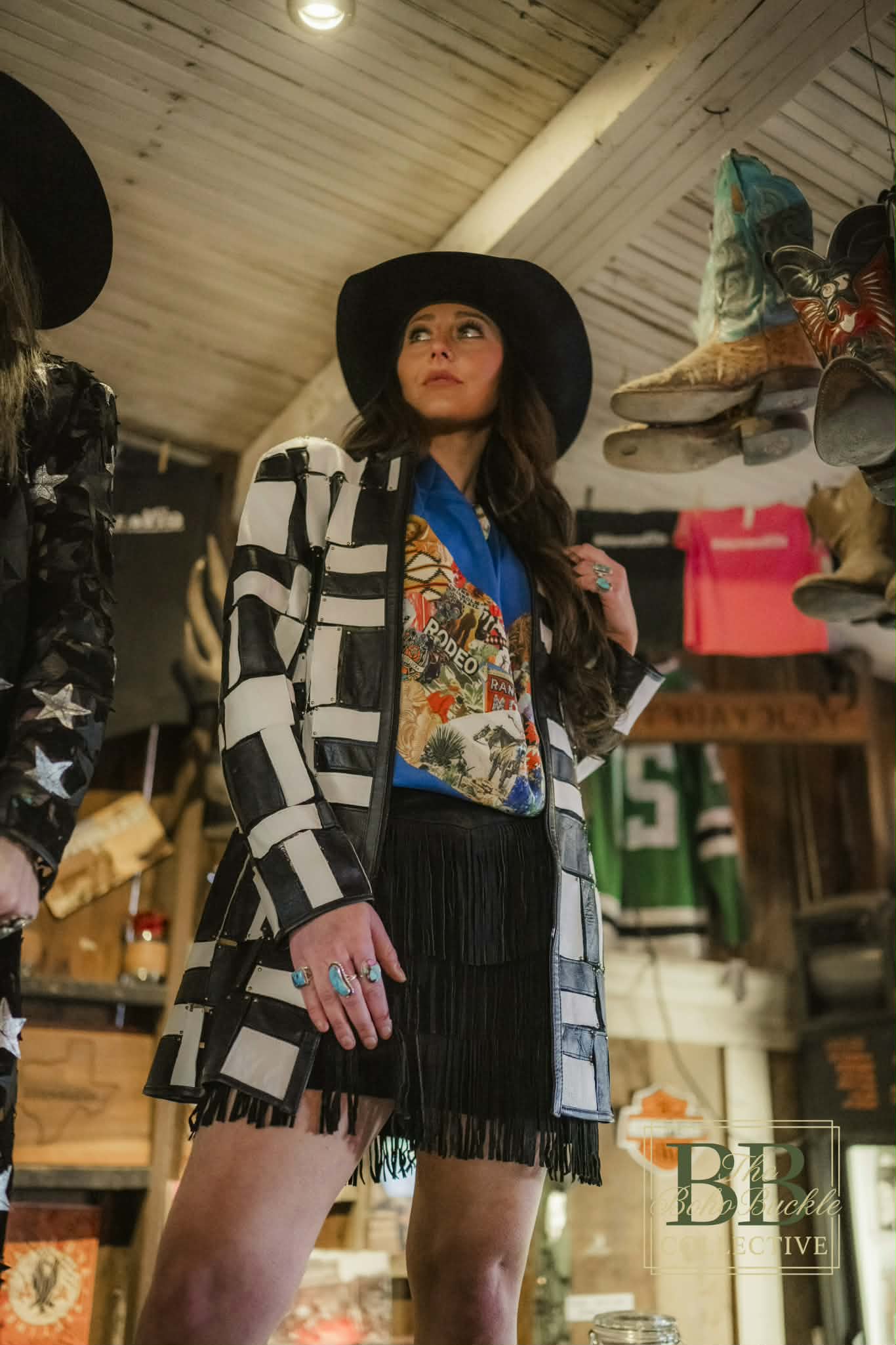 Black & white box jacket