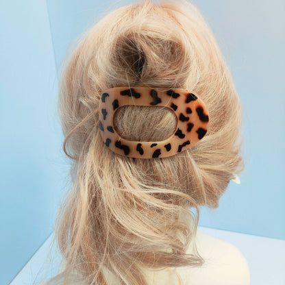 Oval Flat Hair Clip for Women, Strong Grip Clamp_CWAHA07281