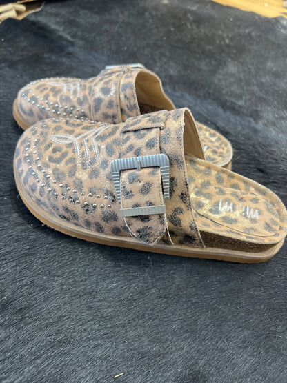 Lepord Western stitch Clogs