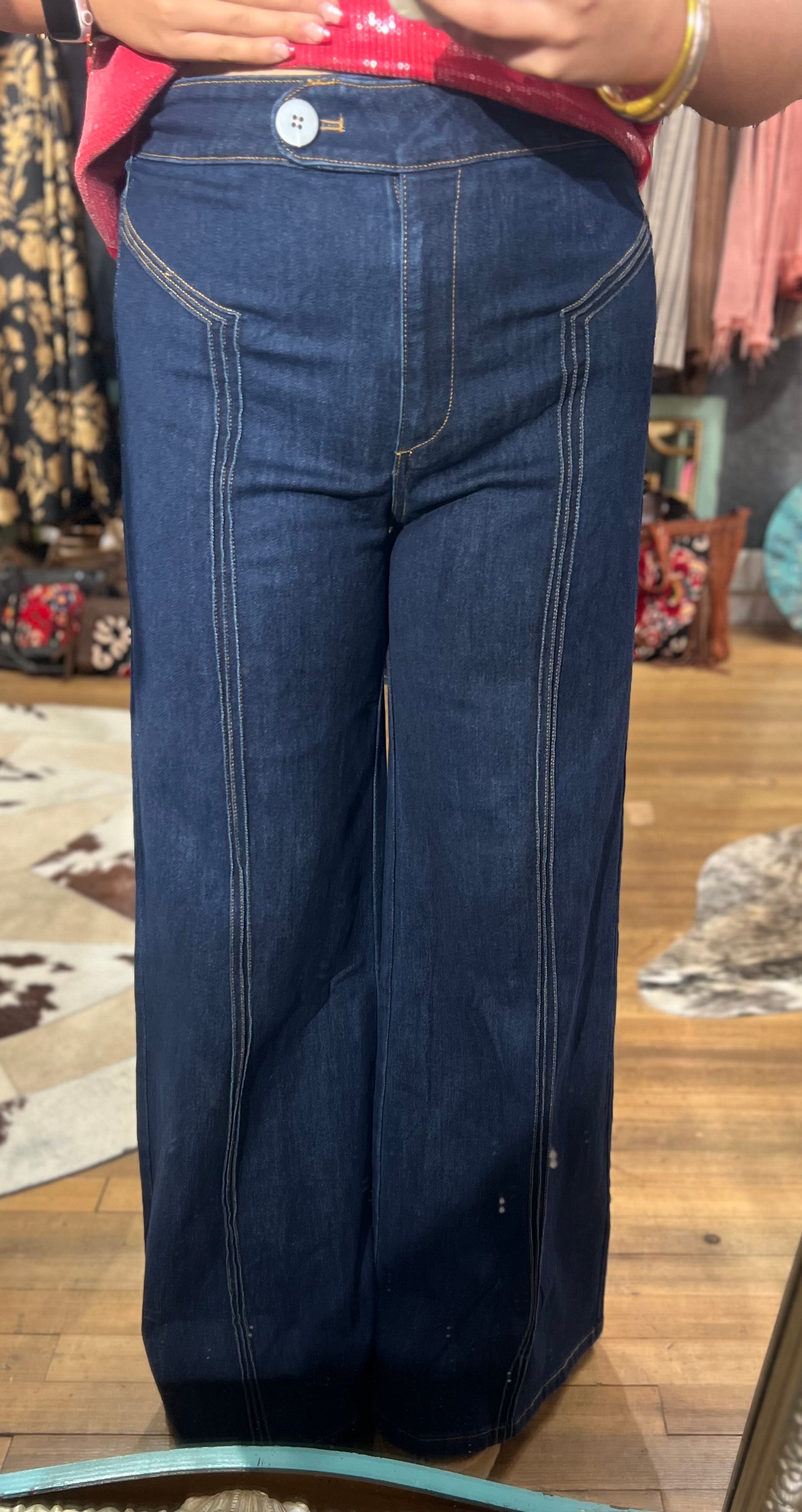 High Waisted Denim Jeans