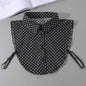 Women's Cotton Polka Dot Detachable Collar For Sweaters And Hoodies