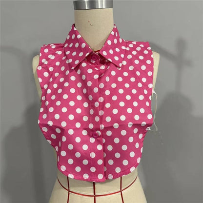 Diamond Studded Detachable Shirt Collar