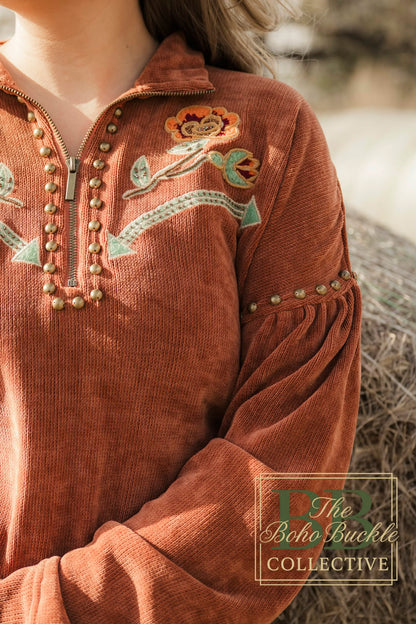 Amber studded sweater