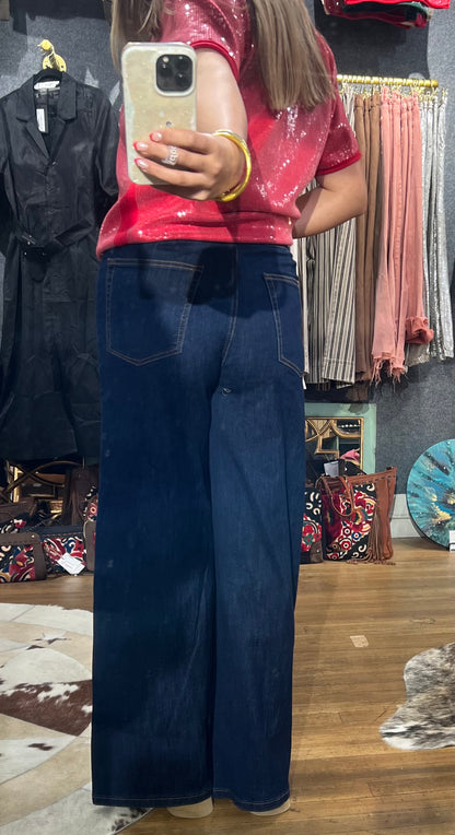 High Waisted Denim Jeans