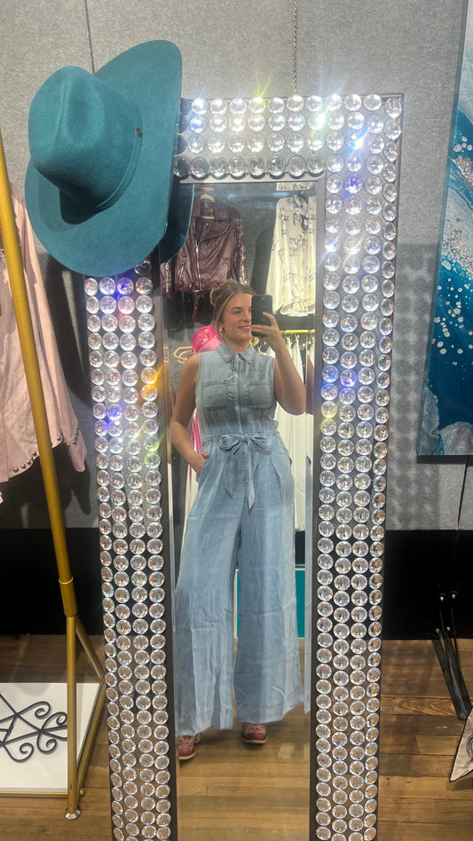 Denim tencel romper