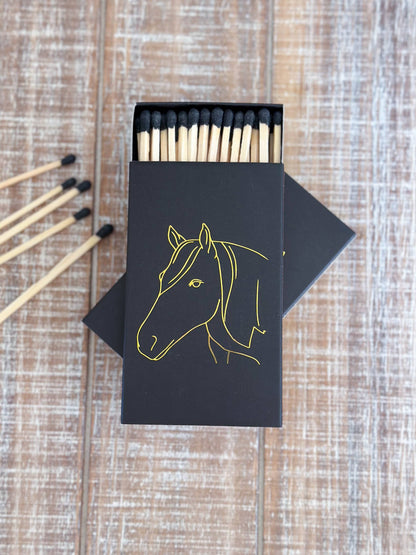 Black Oversized Horse Head Matches