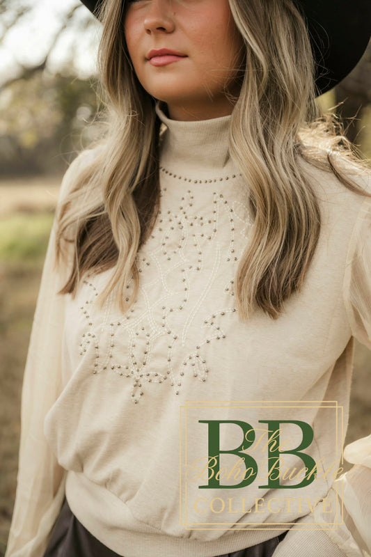 Ivory Boot stitch Blouse