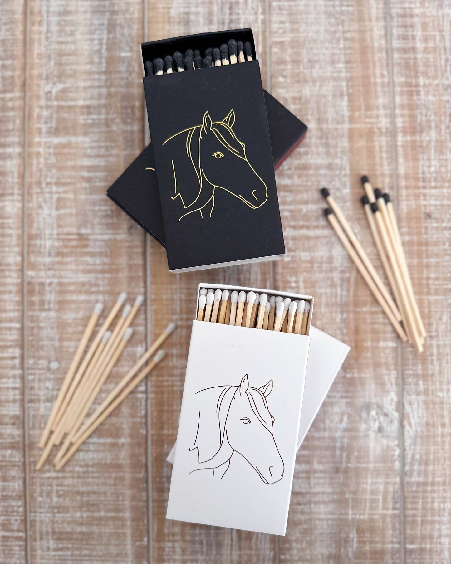 Black Oversized Horse Head Matches
