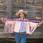 Concho/ pink twilly