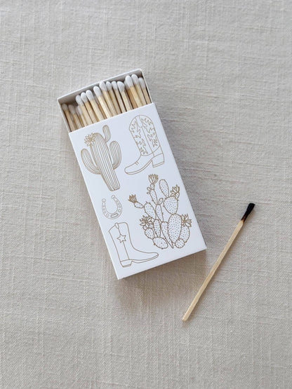 Black Oversized Cowboy Boot & Cactus Matches