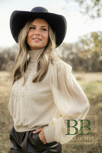 Ivory Boot stitch Blouse