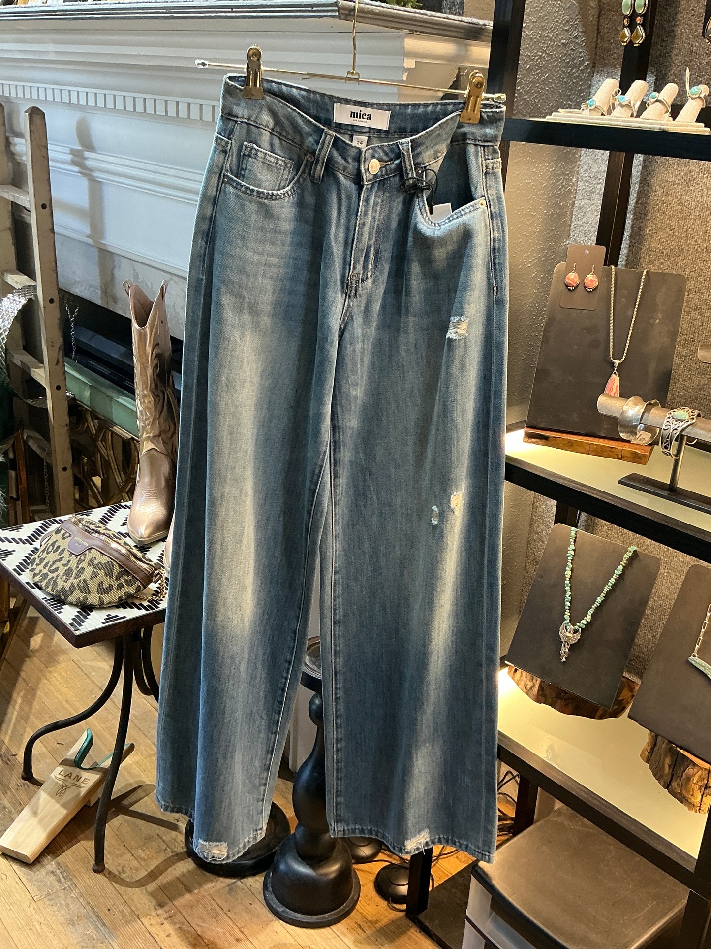 Faded Vintage Flare Jeans