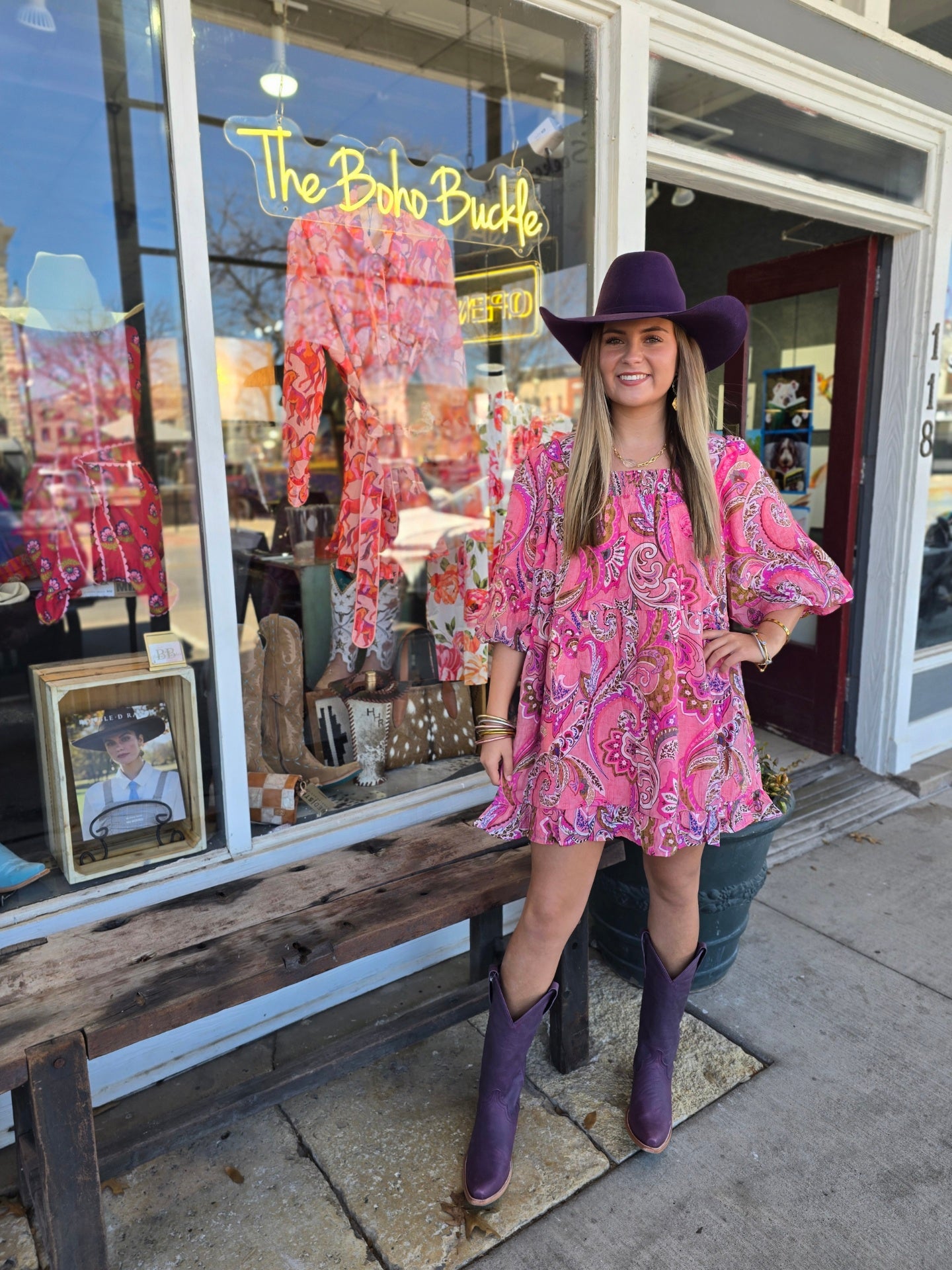 Paisley pink dress