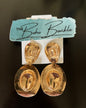Gold Cowboy Hat Earrings