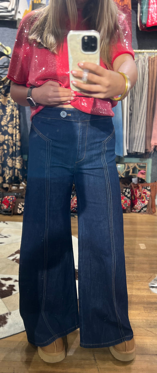 High Waisted Denim Jeans