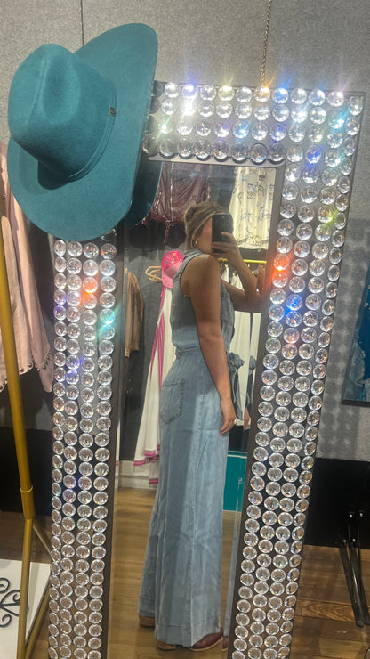 Denim tencel romper