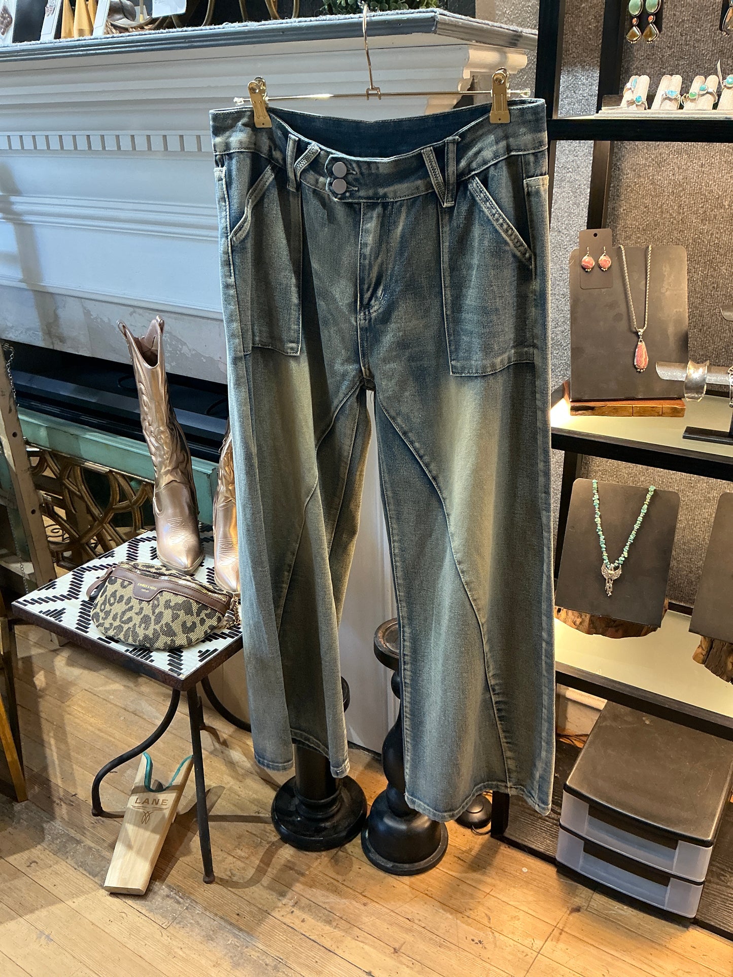 High Rise Wide Leg Jeans