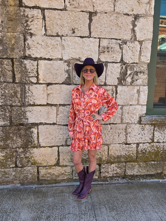Coral horse dress