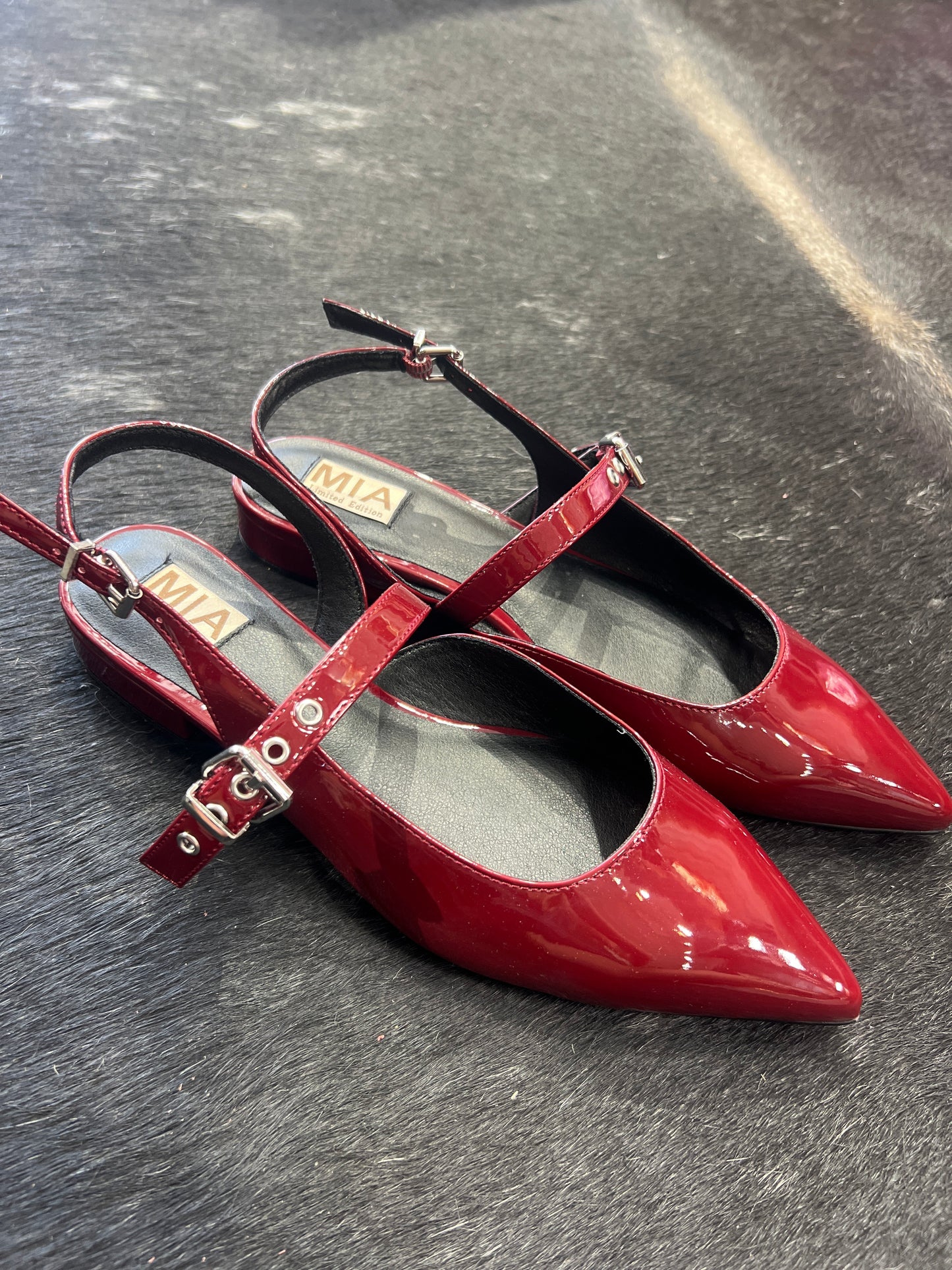 Burgundy Ballerina Flats