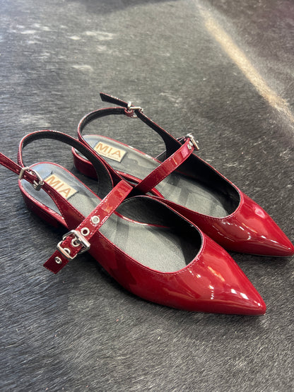 Burgundy Ballerina Flats