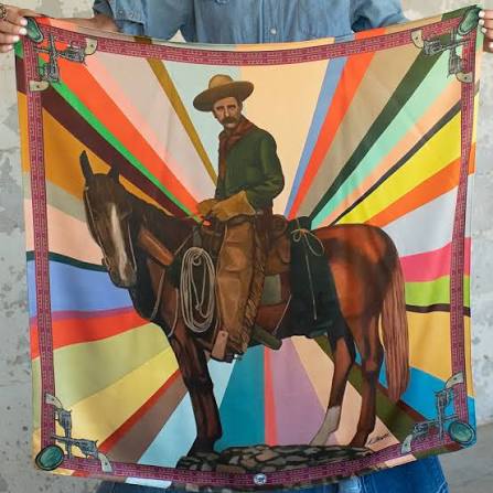 Cowboy multi color scarf