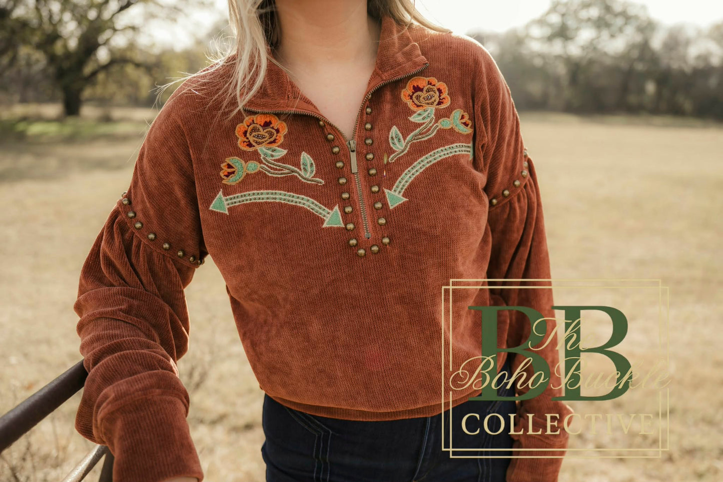 Amber studded sweater