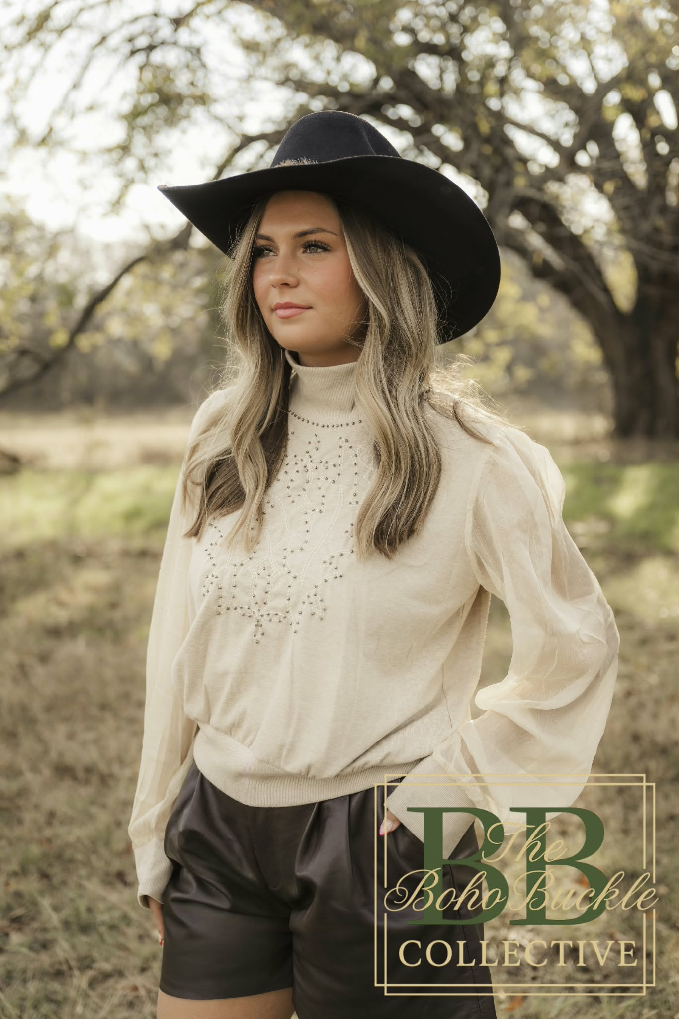 Ivory Boot stitch Blouse