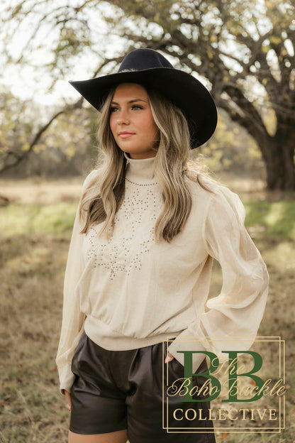 Ivory Boot stitch Blouse