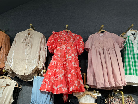 Coral Ruffle Dress