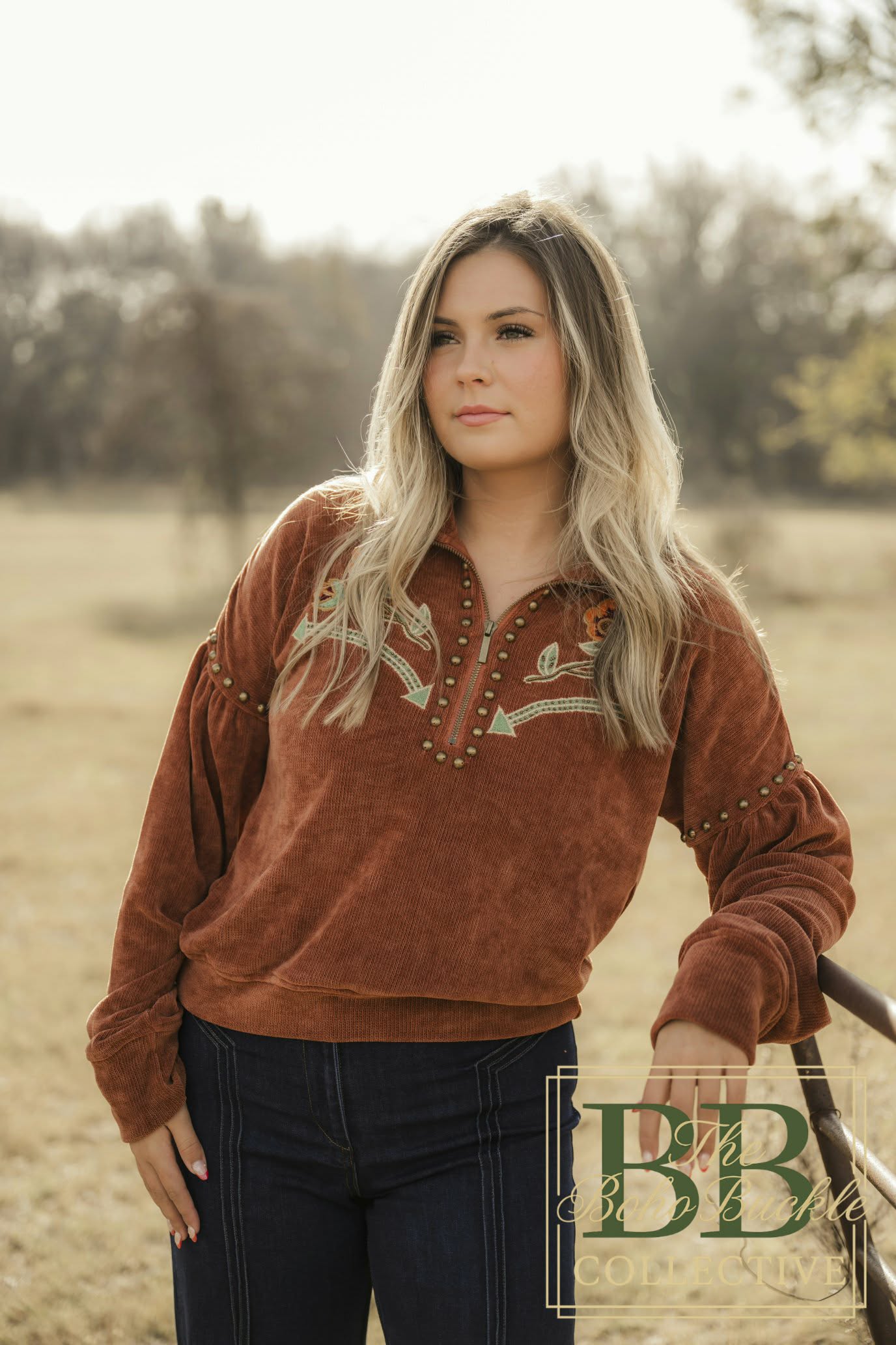 Amber studded sweater