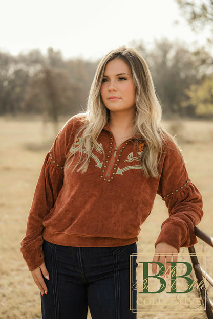 Amber studded sweater