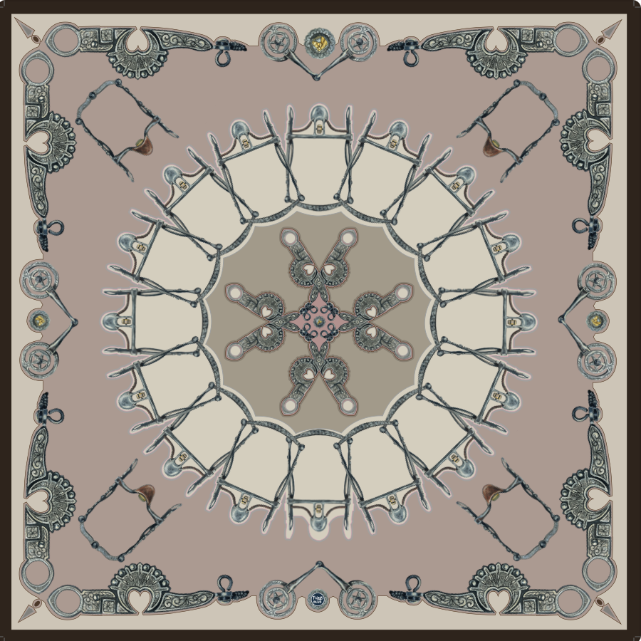 Horse bits/pink scarf